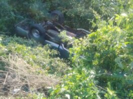 Vuelco de camioneta dejó una mujer lesionada en Mirimire
