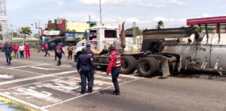 Gandola de Gasfalca volcó en Servicio Lara en Coro