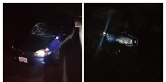 Arrollados dos funcionarios de la PNB en Guacuira