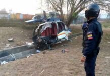 Cae helicóptero de Corpoelec y deja cuatro heridos