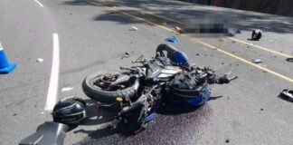Motorizado perdió el control y chocó con otra moto