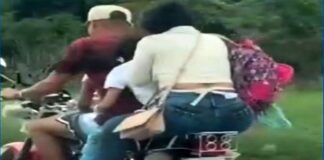 Imputan a pareja que trasladaba dos niños en moto sin cascos