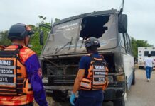 Incendio de buseta dejó seis lesionados en Chichiriviche