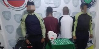 Los sorprendieron en plena comercialización de droga en Las Panelas