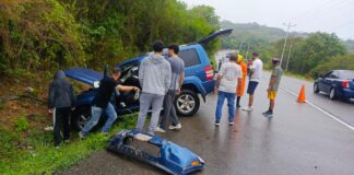 Vuelco de camioneta dejó un niño lesionado en Tocópero