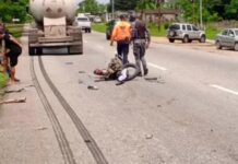 Adolescente muere en colisión contra gandola en la Morón-Coro