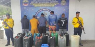 Caen cinco hombres por tráfico de combustible