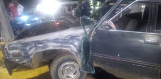 Choque de vehículo con objeto fijo dejó tres lesionados en Dabajuro