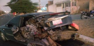 Choque de vehículos en la intercomunal Alí Primera