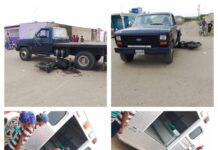 Colisión entre moto y camión dejó un lesionado en Pueblo Nuevo