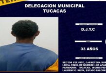 Detenido por violencia de género en Tucacas