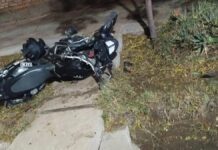 Motorizado sufre politraumatismos al caer de la moto en Sabaneta