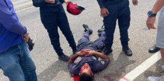 PNB sufre traumatismo craneoencefálico durante accidente en Punto Fijo