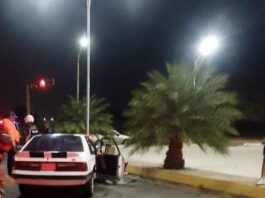 Accidente de tránsito dejó dos lesionados la noche del sábado en Punto Fijo