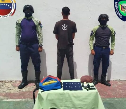 Detienen a sujeto con droga en el barrio Cruz Verde de Coro