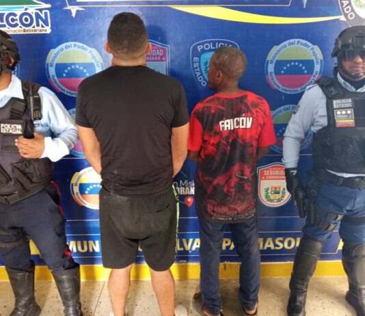 Dos detenidos por riña en Boca de Aroa