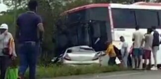 Dos muertos por choque en La Curva del Bagre