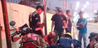 Motorizado bajo los efectos del alcohol impactó con un poste en Punto Fijo