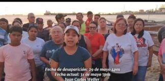 Familiares de los pescadores desaparecidos piden apoyo aéreo