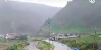 Derrumbes en la vía Trasandina por lluvias