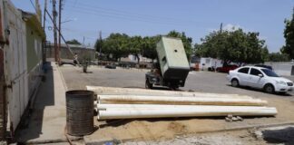 Alcaldía de Carirubana instala colector caído en Antiguo Aeropuerto