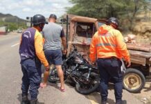 Colisión entre carro y moto dejó un lesionado en Mataruca