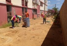 Cuadrillas de limpieza activas en Carirubana