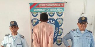 Detienen a hombre por hurto en la Zona Industrial de Coro