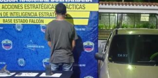 Detienen a hombre por porte Ilicito de arma en Coro