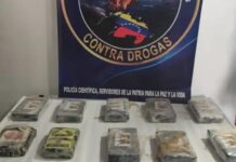 Encuentran diez panelas de Cocaína en La Retama