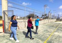 IMDC inspecciona espacios deportivos en la urbanización Pedro Manuel Arcaya