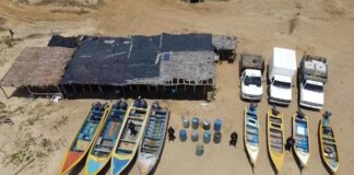 Incautan drogas, lanchas, vehículos y motores fuera de borda en Mauroa