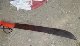 Le cortaron la cabeza con un machete