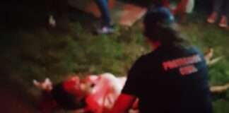 Mujer se revolcó en una moto en la Morón – Coro