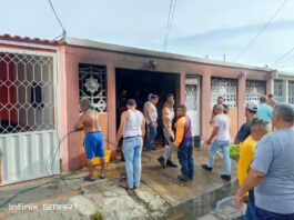 Incendio de estructura dejó una mujer y un niño con quemaduras en Las Margaritas
