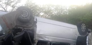 Seis lesionados dejó vuelco de vehículo en La Chapa