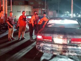 Tres lesionados dejó choque de vehículos en en el sector Las Margaritas
