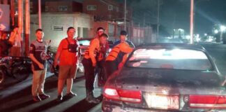 Tres lesionados dejó choque de vehículos en en el sector Las Margaritas