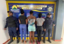 Dos adolescentes y una mujer detenida por riña en Boca de Aroa