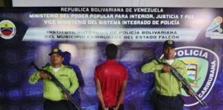 Por amenazar a su madre con un cuchillo detiene a joven en Punto Fijo