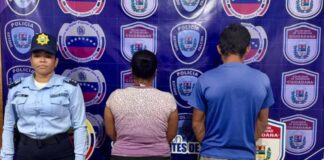 Incautan droga a pareja en Boca de Tocuyo