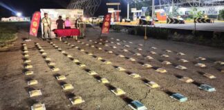 Detienen a un hombre y una mujer con 93 panelas de droga en Mauroa