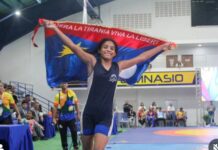 La taquense Eliannis Barreno se llevó el oro en la lucha libre femenina