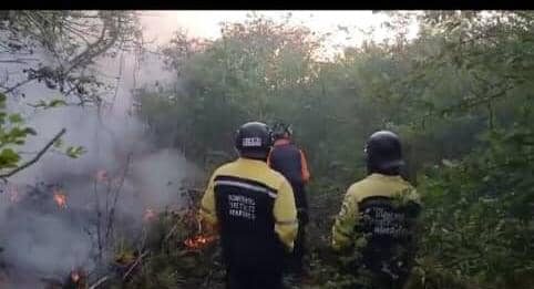 Controlado incendio en el sector Santa Bárbara de Cerro Pelón en el municipio Falcón