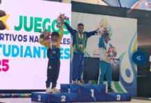 Pesista Jonmar Adames ganó 3 de plata en los Juegos Nacionales Estudiantiles 2O25