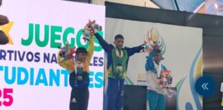 Pesista Jonmar Adames ganó 3 de plata en los Juegos Nacionales Estudiantiles 2O25