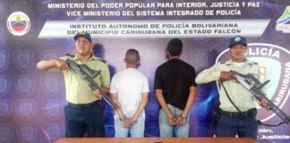 Policarirubana detiene a hermanos por robo con cuchillo