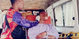 Quedó con una herida abierta en la frente en una pelea