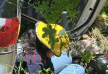 Encunetamiento de vehículo en la carretera nacional Morón-Coro, a la altura de Tocópero, dejó lesionada a una conductora