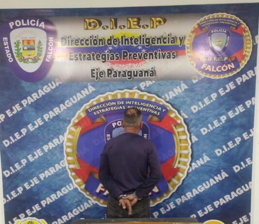 Diep detuvo a sujeto por golpear a su pareja en Punta Cardón